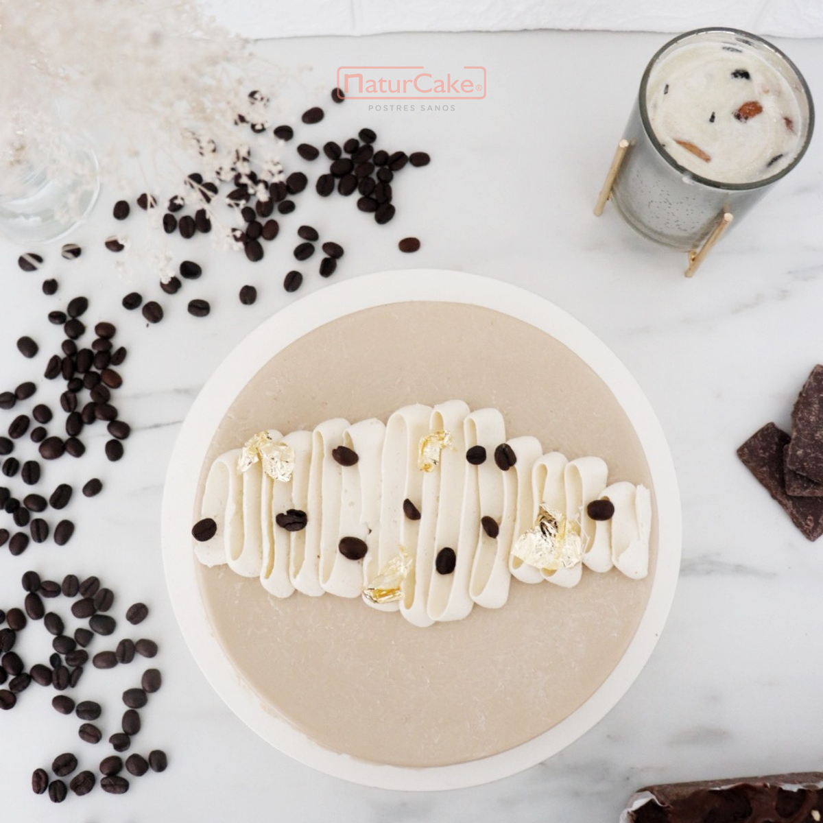 Gelatina de capuchino (10-12 porciones) Con o sin lácteos