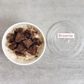 Helado de  individual de brownie