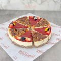 Cheesecake mixto (8 porciones) Contiene lácteos.