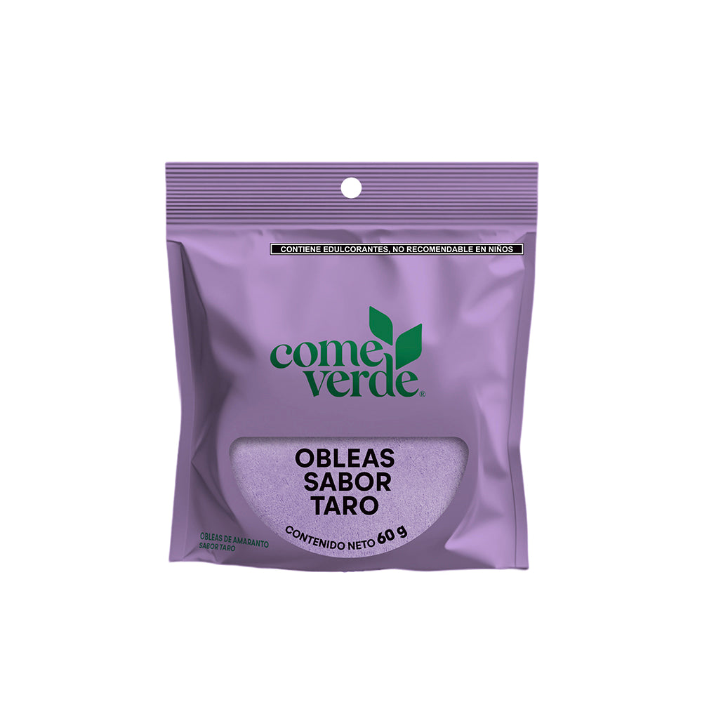Oblea de amaranto sabor taro