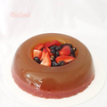 Gelatina de frutos rojos grande 10porciones.